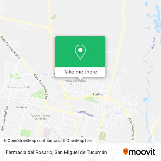 Mapa de Farmacia del Rosario