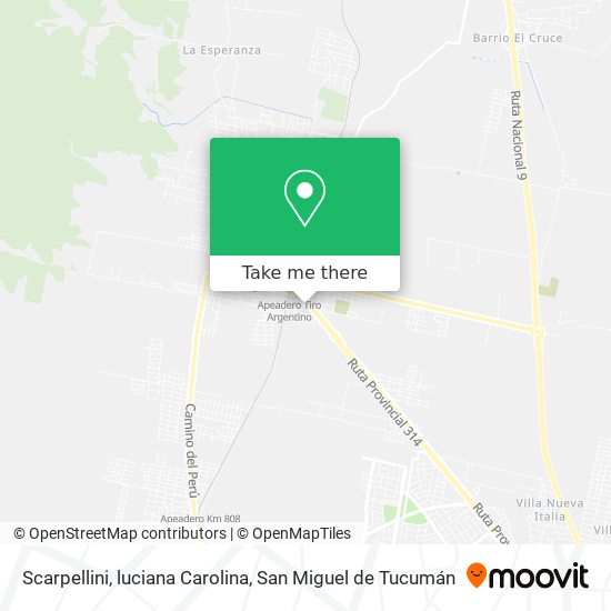 Scarpellini, luciana Carolina map