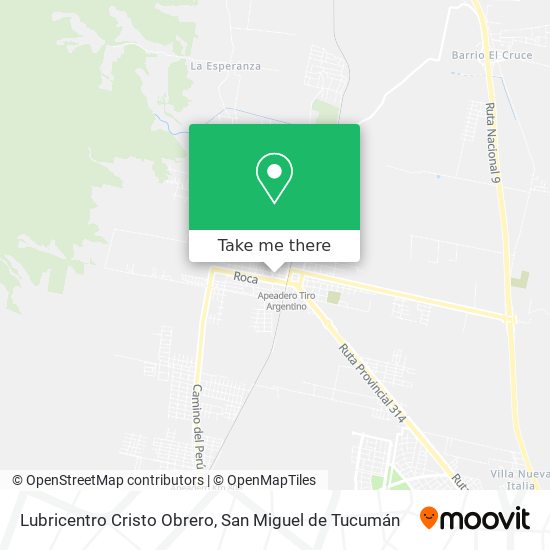 Mapa de Lubricentro Cristo Obrero
