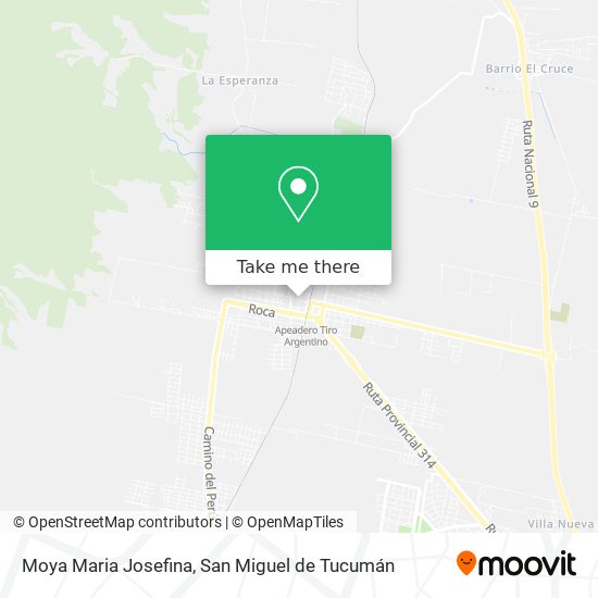 Moya Maria Josefina map