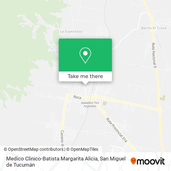 Medico Clinico-Batista Margarita Alicia map