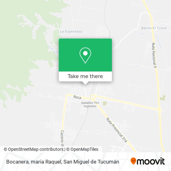 Bocanera, maria Raquel map