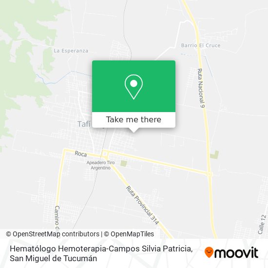 Hematólogo Hemoterapia-Campos Silvia Patricia map