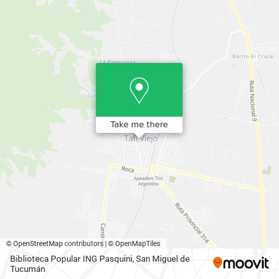 Biblioteca Popular ING Pasquini map