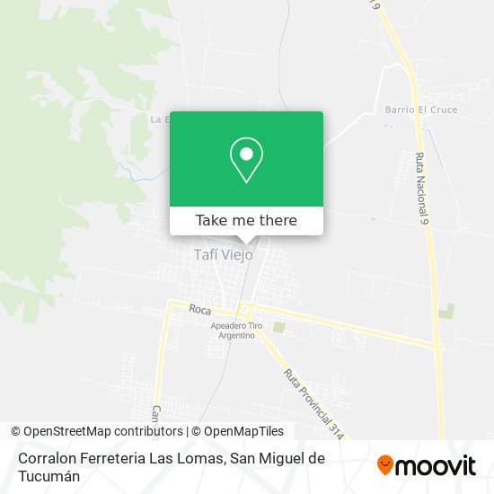 Corralon Ferreteria Las Lomas map