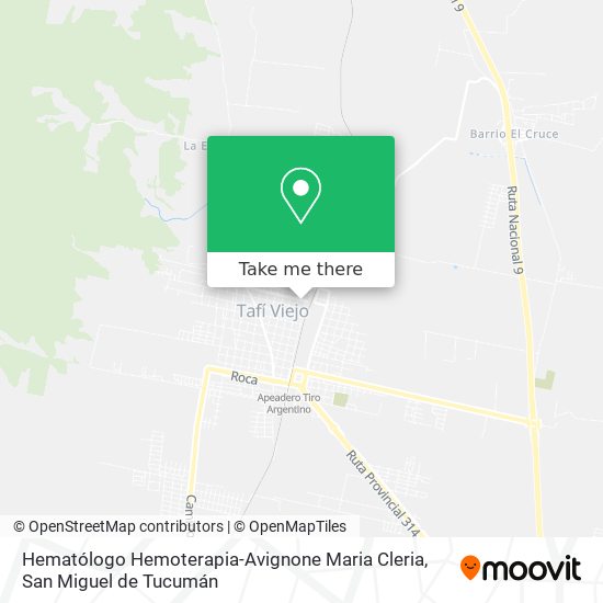 Mapa de Hematólogo Hemoterapia-Avignone Maria Cleria