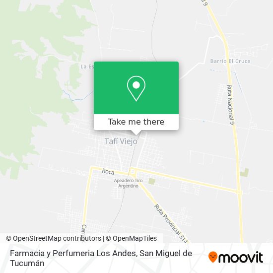 Farmacia y Perfumeria Los Andes map