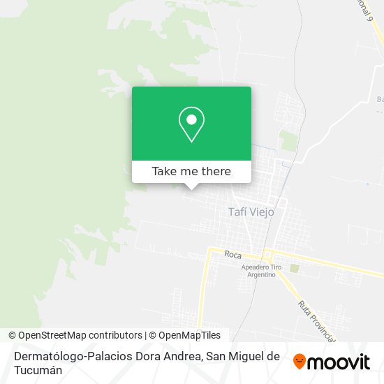 Mapa de Dermatólogo-Palacios Dora Andrea