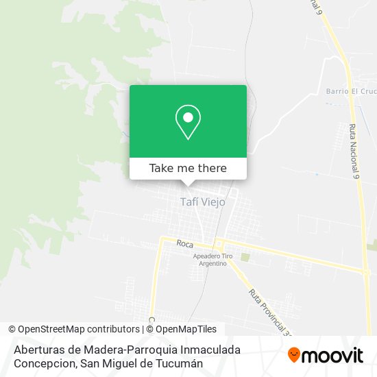 Mapa de Aberturas de Madera-Parroquia Inmaculada Concepcion