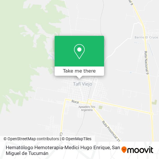 Hematólogo Hemoterapia-Medici Hugo Enrique map