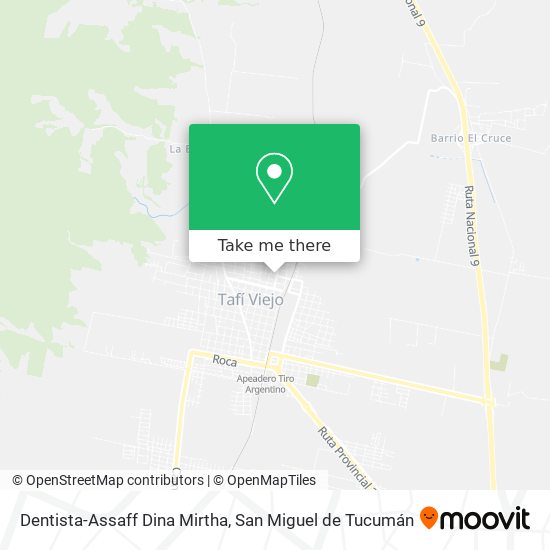 Dentista-Assaff Dina Mirtha map