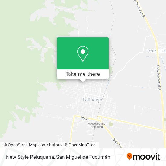New Style Peluqueria map