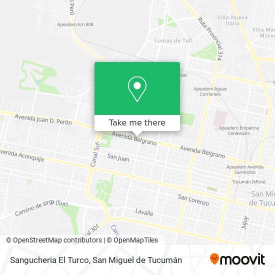 Sangucheria El Turco map