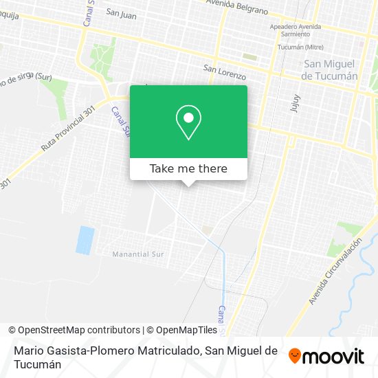 Mario Gasista-Plomero Matriculado map