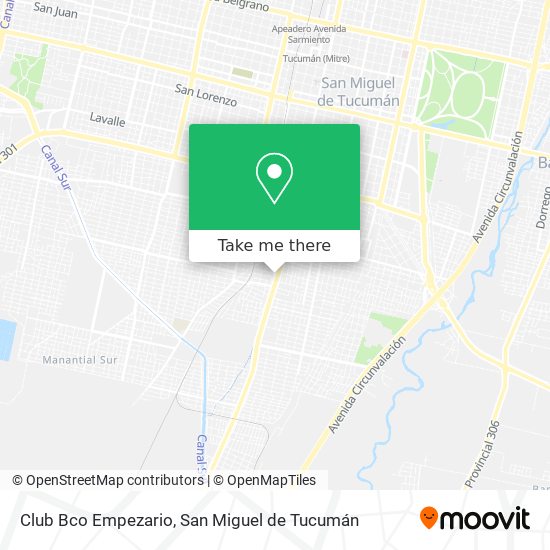 Club Bco Empezario map