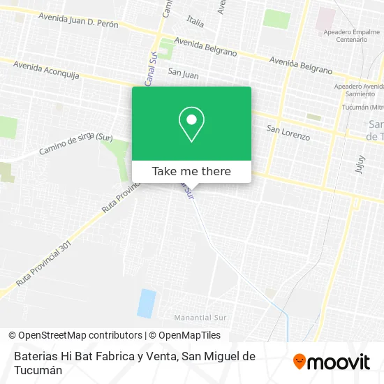 Mapa de Baterias Hi Bat Fabrica y Venta
