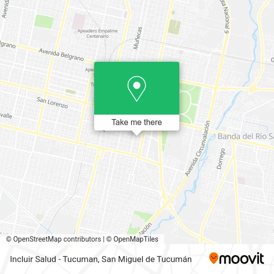 Incluir Salud - Tucuman map