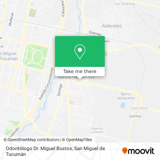 Odontólogo Dr. Miguel Bustos map