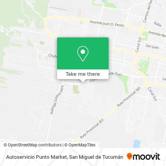 Autoservicio Punto Market map