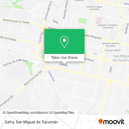 Zafra map