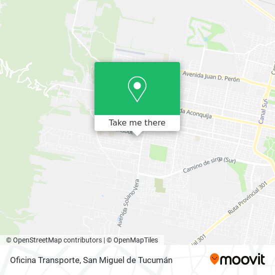 Oficina Transporte map