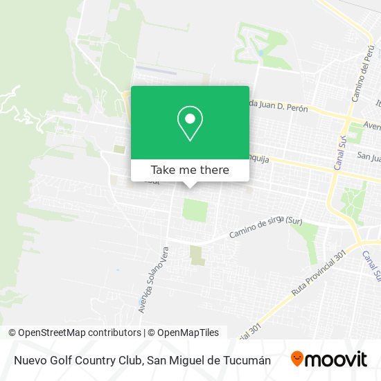 Nuevo Golf Country Club map
