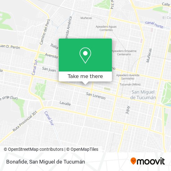 Bonafide map