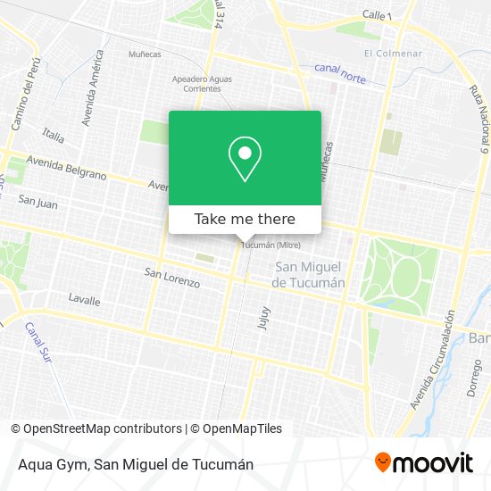 Aqua Gym map