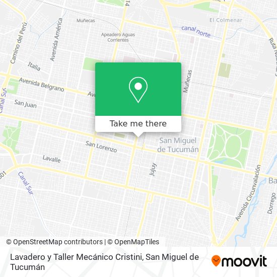 Lavadero y Taller Mecánico Cristini map
