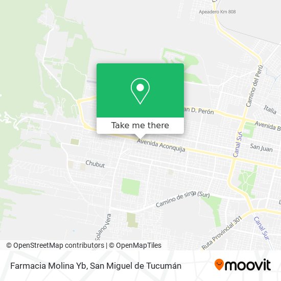 Farmacia Molina Yb map