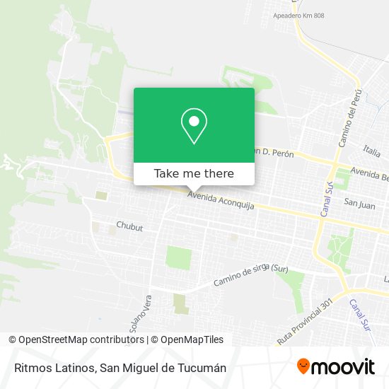 Ritmos Latinos map