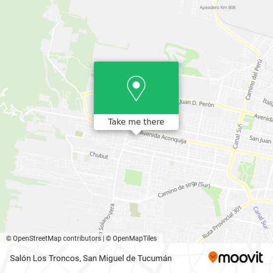 Salón Los Troncos map