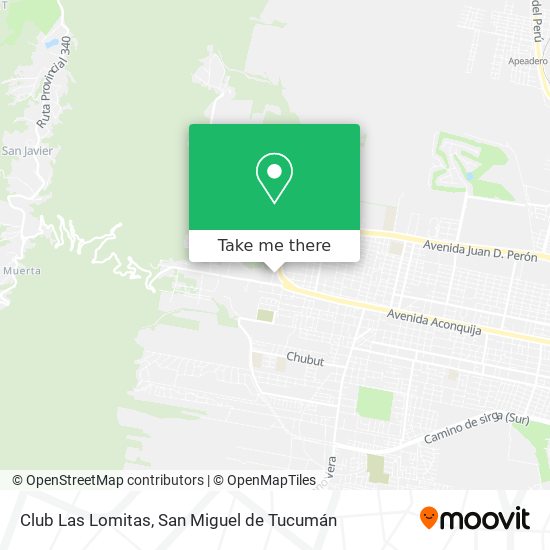 Club Las Lomitas map