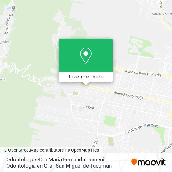 Odontologos-Dra Maria Fernanda Dumeni Odontologia en Gral map