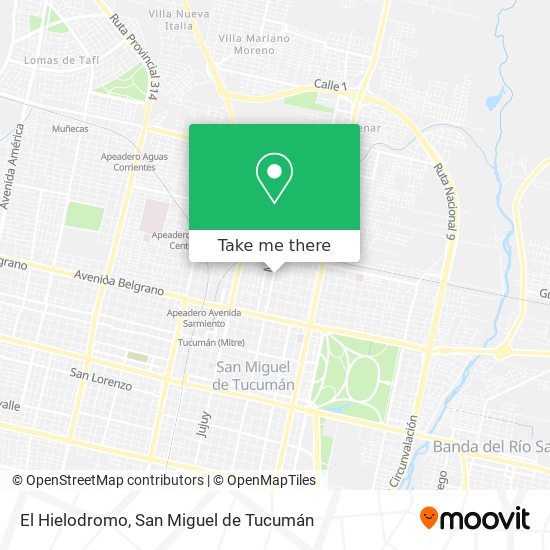 El Hielodromo map