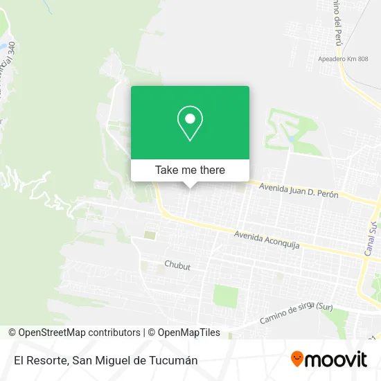 Mapa de El Resorte