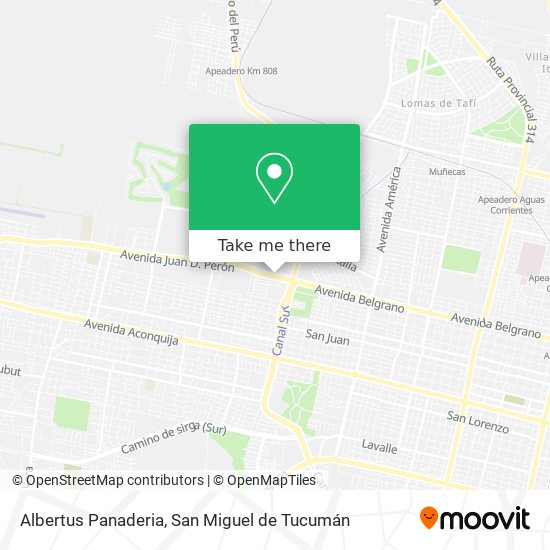 Albertus Panaderia map