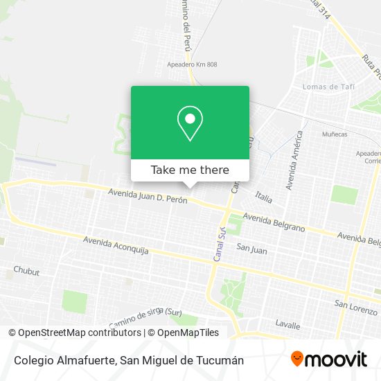 Colegio Almafuerte map