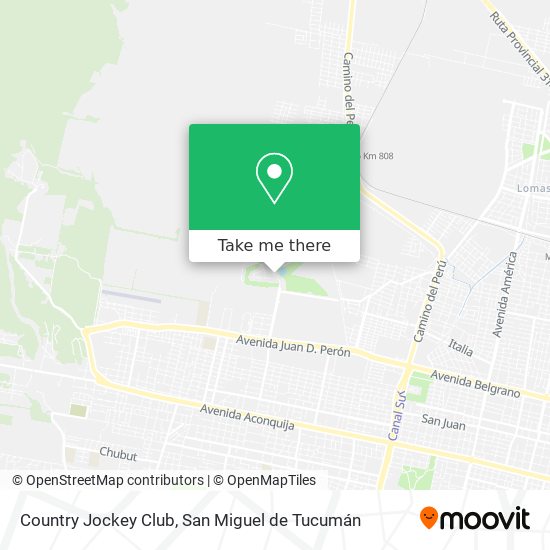 Country Jockey Club map