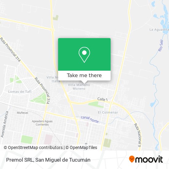 Mapa de Premol SRL