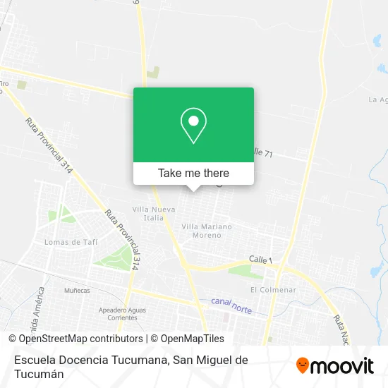 Mapa de Escuela Docencia Tucumana