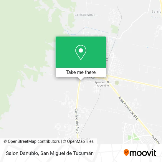 Salon Danubio map