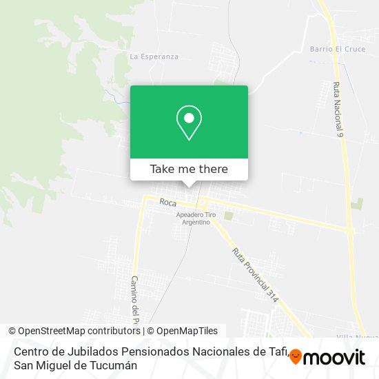 Centro de Jubilados Pensionados Nacionales de Tafi map