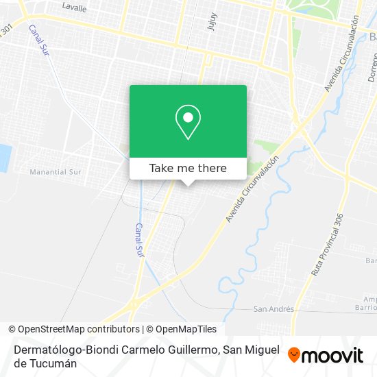 Dermatólogo-Biondi Carmelo Guillermo map