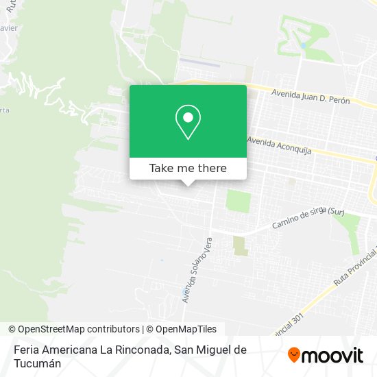 Feria Americana La Rinconada map