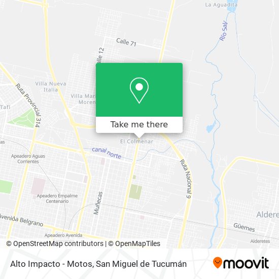Alto Impacto - Motos map