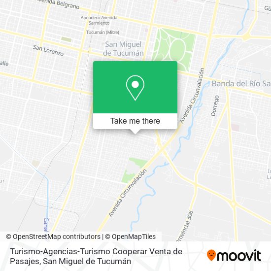 Turismo-Agencias-Turismo Cooperar Venta de Pasajes map