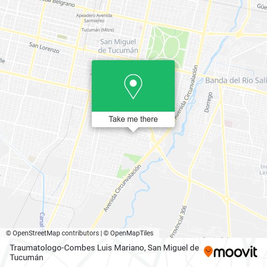 Mapa de Traumatologo-Combes Luis Mariano