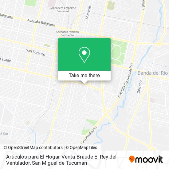 Articulos para El Hogar-Venta-Braude El Rey del Ventilador map