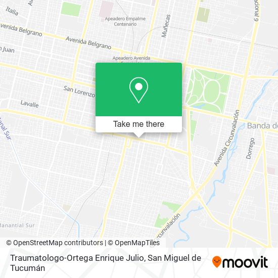 Mapa de Traumatologo-Ortega Enrique Julio